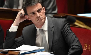 Manuel Valls à l'Assemblée nationale le 1er avril 2015