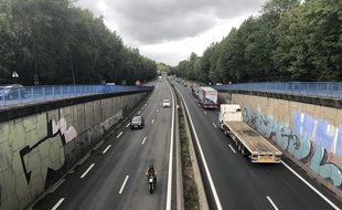 Le périphérique de Nantes, porte de la Beaujoire