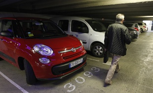 Un parking à Nantes (illustration)
