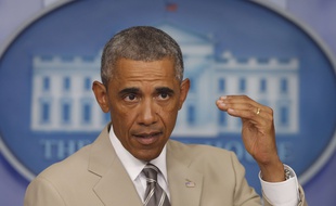 Barack Obama lors de son allocution à la Maison blanche le 28 août 2014.