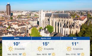Météo Nantes: Prévisions du jeudi 14 octobre 2021