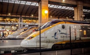 Un train Eurostar stationné à la Gare du Nord, le 17 janvier 2015.