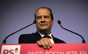 Le premier secrétaire du Parti socialiste (PS) Jean-Christophe Cambadélis au siège du PS, rue de Solférino, à Paris, le 24 février 2015