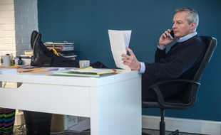 Bruno Le Maire à son bureau, février 2016.