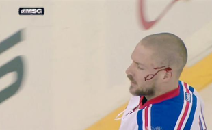 Capture d'écran de l'oreille de Kevin Klein, le 8 décembre 2014