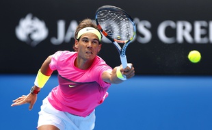 Rafael Nadal a été balayé par Tomas Berdych en quarts de finale de l'Open d'Australie, le 27 janvier 2015.