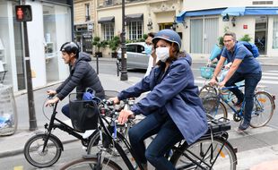 Anne Hidalgo en vélo dans les rues de Paris, le 21 juin 2020 (illustration).