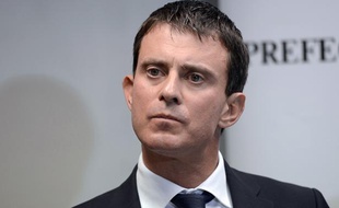 Manuel Valls, le 11 octobre 2013, près de Chambéry.