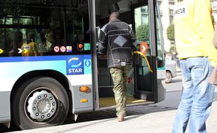 Illustration d'un bus ici à République à Rennes.