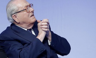 Jean Marie Le Pen, lors du 15e Congres du Front National à Lyon, en novembre 2014.