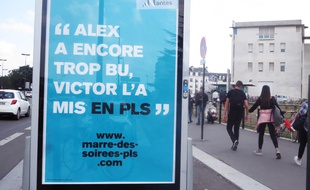 La campagne se décline sur les panneaux d'affichage.