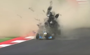 L'accident en Formule 3, le samedi 21 mai 2016, en Autriche.
