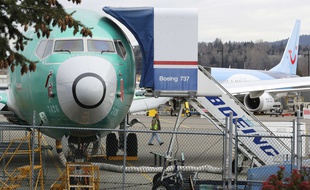 Un Boeing 737 Max 8 en construction, le 11 mars 2019.