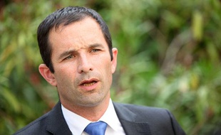 Benoît Hamon au siège du Parti socialiste à Paris, le 16 août 2011.
