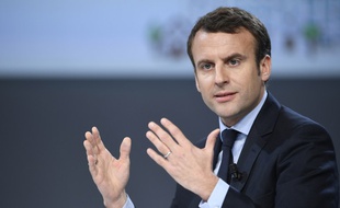 Le candidat d'En marche ! Emmanuel Macron