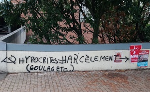 Un des tags injurieux inscrits à Lille 3.