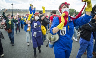 Lors de la manifestation des personnels soignants cette semaine à Paris. (illustration)