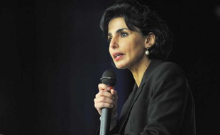 Rachida Dati, le 18 avril 2012 à Azay-le-Rideau.