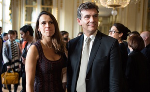 Aurélie Filippetti et Arnaud Montebourg, le 30 octobre 2013, au ministère de la Culture, à Paris.