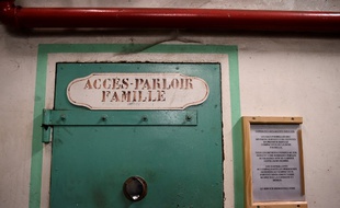 Parloirs à la prison de Fresnes le 11 janvier 2018.