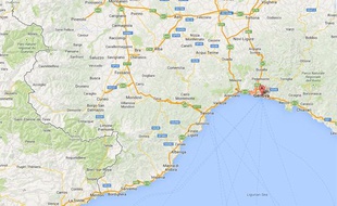 Google map de Gênes, en Italie.