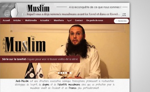 Capture d'écran du site de l'association Ana Muslim.