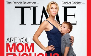La une du Time sur l'allaitement et l'attachement entre parents et enfant, du 21 mai 2012
