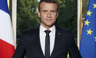 La photo officielle d'Emmanuel Macron.