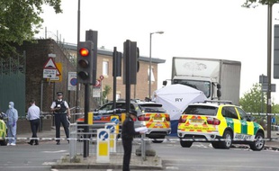 Scène du drame à Woolwich, dans le sud-est de Londres, le 22 mai 2013.