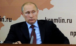 Le président russe Vladimir Poutine le 26 mai 2014 dans la ville d'Ivanovo, à l'est de Moscou