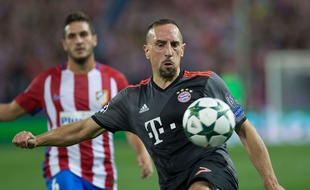 Franck Ribéry lors du match entre l'Atlético et le Bayern Munich le 28 septembre 2016.