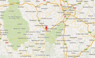 google map saint etienne (loire)