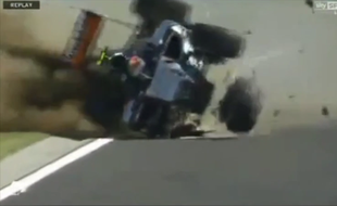 Sergio Perez s'est crashé au Grand Prix de Hongrie.
