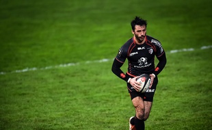 Clement Poitrenaud lors d'un match du Stade Toulousain contre La Rochelle.