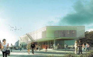 Un amphi de 500 places s'élèvera à côté des bâtiments agrandis de l'école.