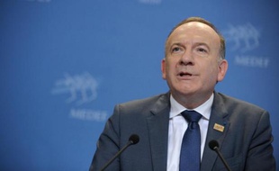 Le président du Medef Pierre Gattaz le 17 juin 2014 à Paris
