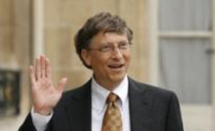 Bill Gates le 29 janvier 2008 à Paris