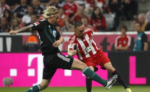 Franck Ribéry contre Wolfsburg, le 20 août 2010.
