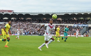 Le Girondin Diego Rolan face à Nantes, le 9 mai 2015.