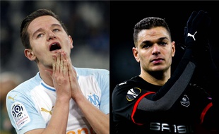Florian Thauvin et Hatem Ben Arfa, la saison dernière.