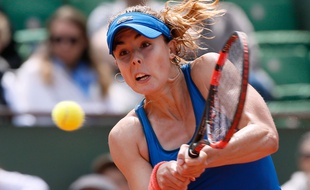 Alizé Cornet à Roland-Garros le 25 mai 2015.