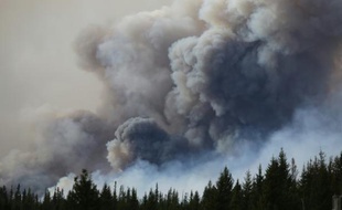 Feux de forêts à Fort McMurray, au Canada, le 7 mai 2016