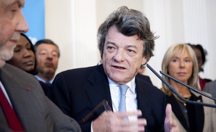 Le 11 janvier 2012. Jean-Louis Borloo, president du Parti radical. presente ses voeux a la presse.