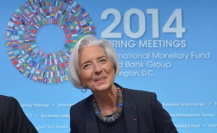 La directrice générale du Fonds monétaire international Christine Lagarde, à Washington le 10 avril 2014