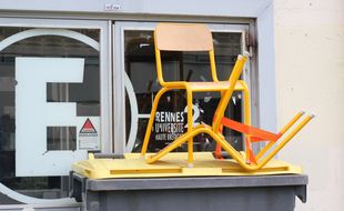 Le campus de Villejean bloqué à l'université Rennes 2. Ici le 26 avril 2018.