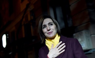 La candidate Maia Sandu a remporté l'élection présidentielle en Moldavie, le 16 novembre 2020.