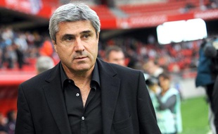 Daniel Sanchez, l'entraîneur du VAFC, le 27 août, à Valenciennes.