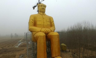 Statue géante de Mao Tsé-toung, photographiée le 4 janvier 2016 dans la région de Hunan, dans le centre de la Chine