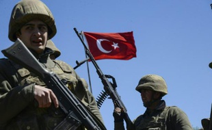 Des soldats turcs à Mardin en Turquie le 22 mars 2016