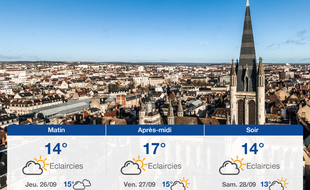 Météo Dijon: Prévisions du mercredi 25 septembre 2019